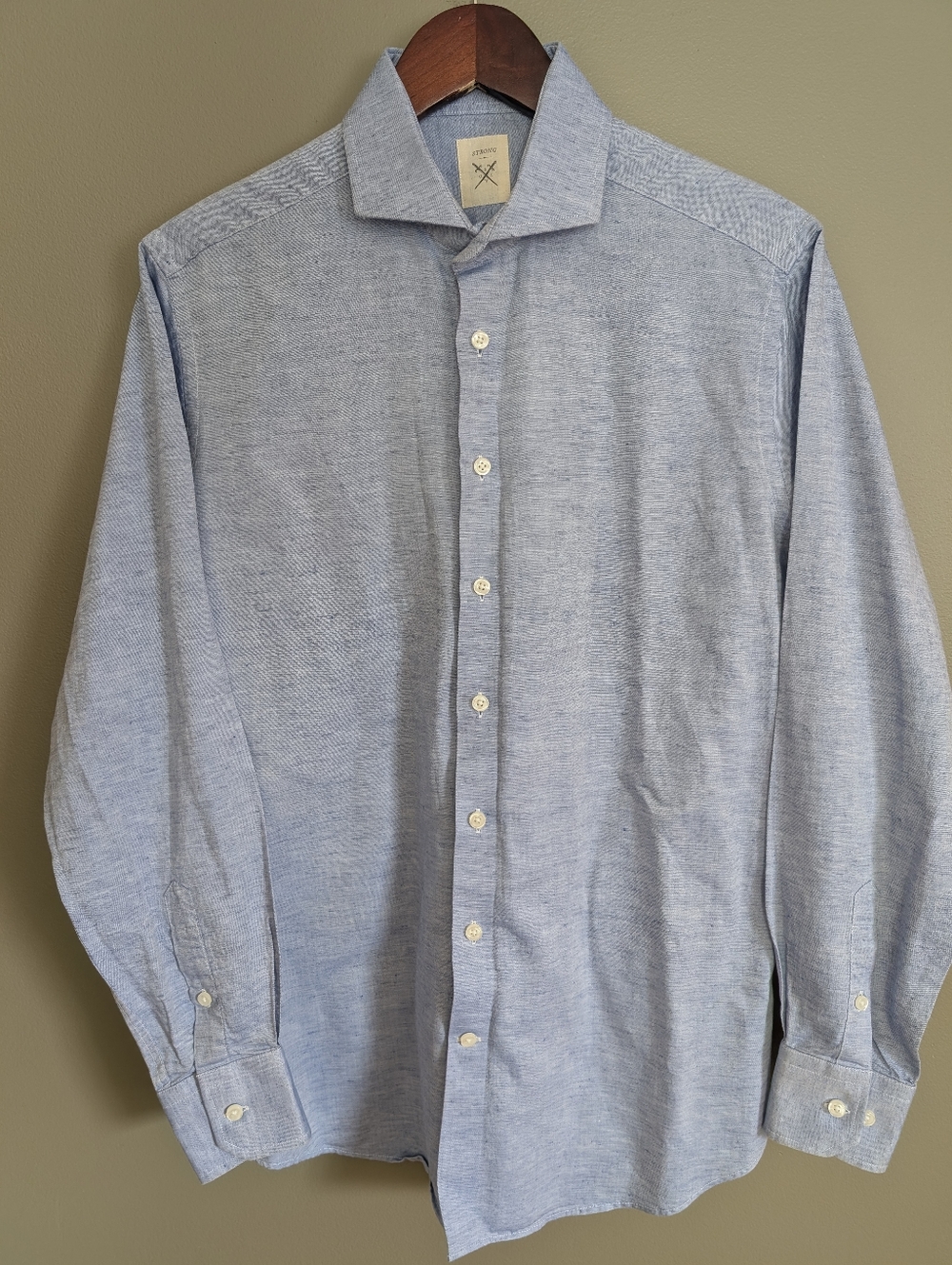 Strong Suit Linen Shirt Size 16